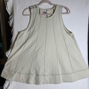 Free People cream/tan sz M top like new
